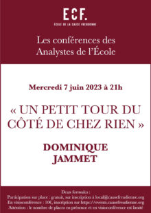 Affiche D.Jammet, 7 juin 23